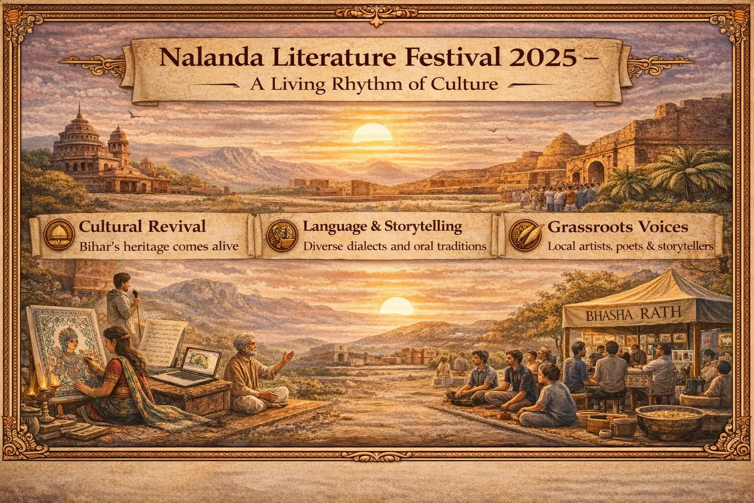 Experiencing Bihar’s Heritage through the Lens of the Nalanda Literature Festival 2025